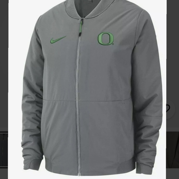 Nike Shield Oregon Ducks Cool Grey Bomber Jacket Men’s Sz 3XL - Picture 16 of 16